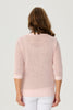 Quinn 3/4 Slv Open Knit