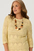 Corfu Pointelle 3/4 Slv Sweater