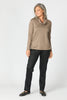 Hedrena Cowl Neck Long Sleeve Top