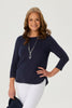 Eternity Modal/cotton 3/4 Slv Top