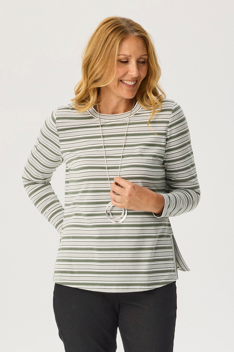 Kit Stripe L/slv Top