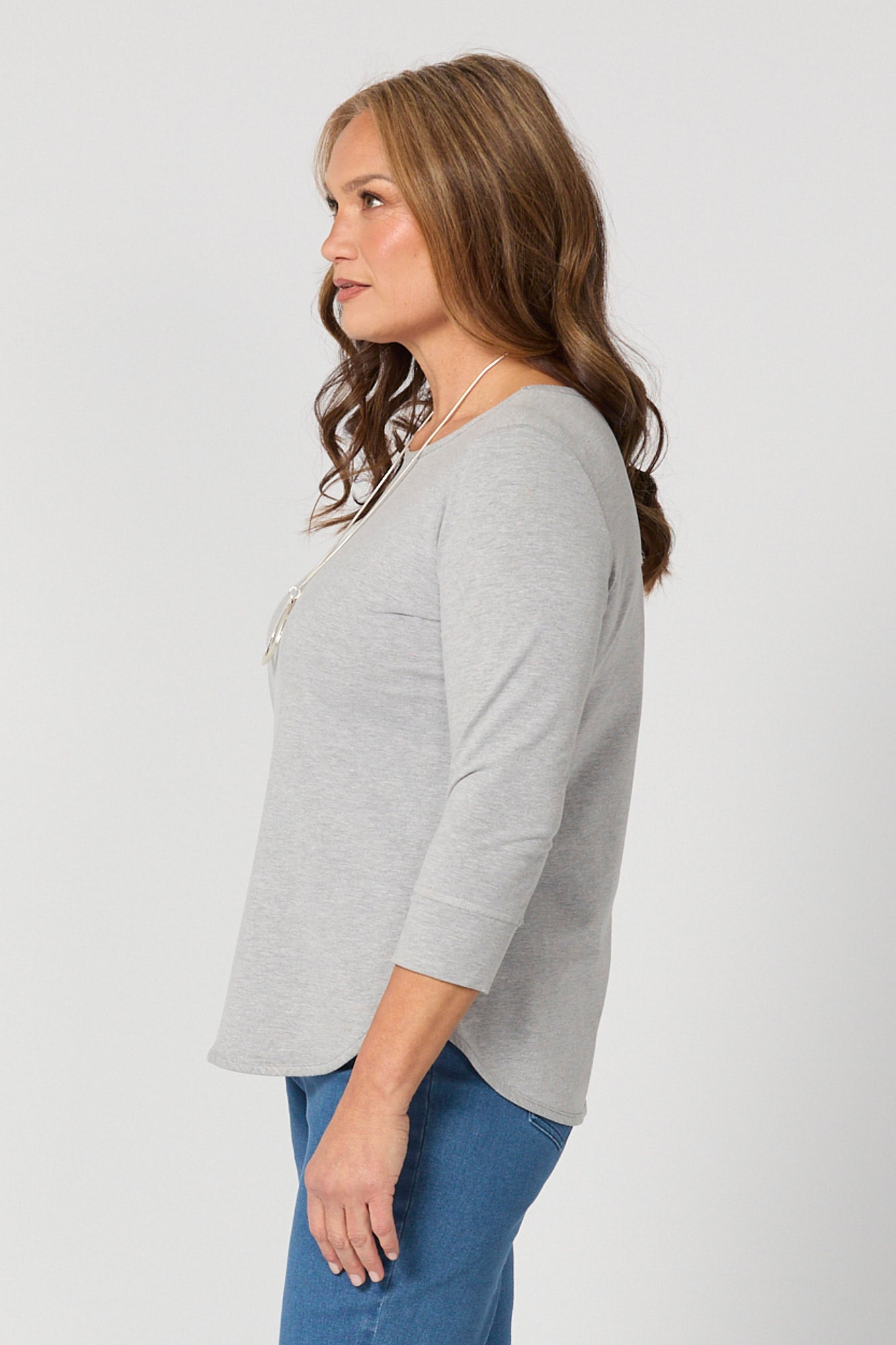 Eternity Modal/cotton 3/4 Slv Top