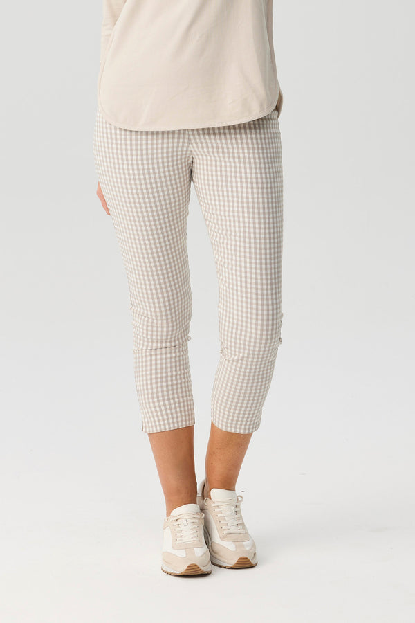 Bayside Check 7/8 Basque Pant
