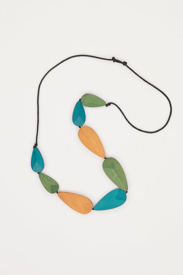 Delphi Wooden Necklace