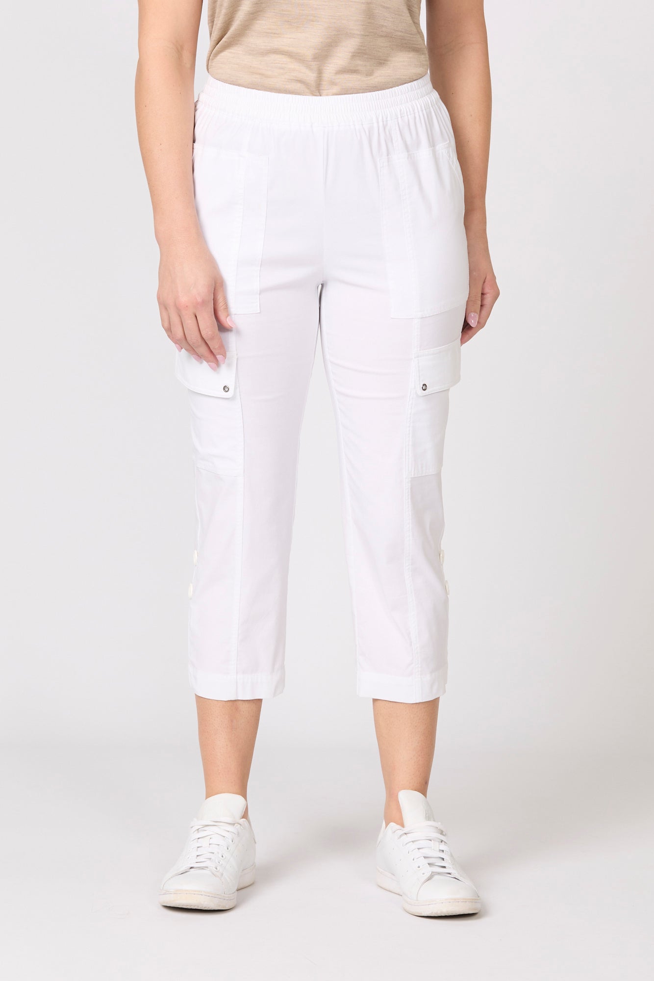 Shop Vibe Crop Cargo Pant in White – Fella Hamilton