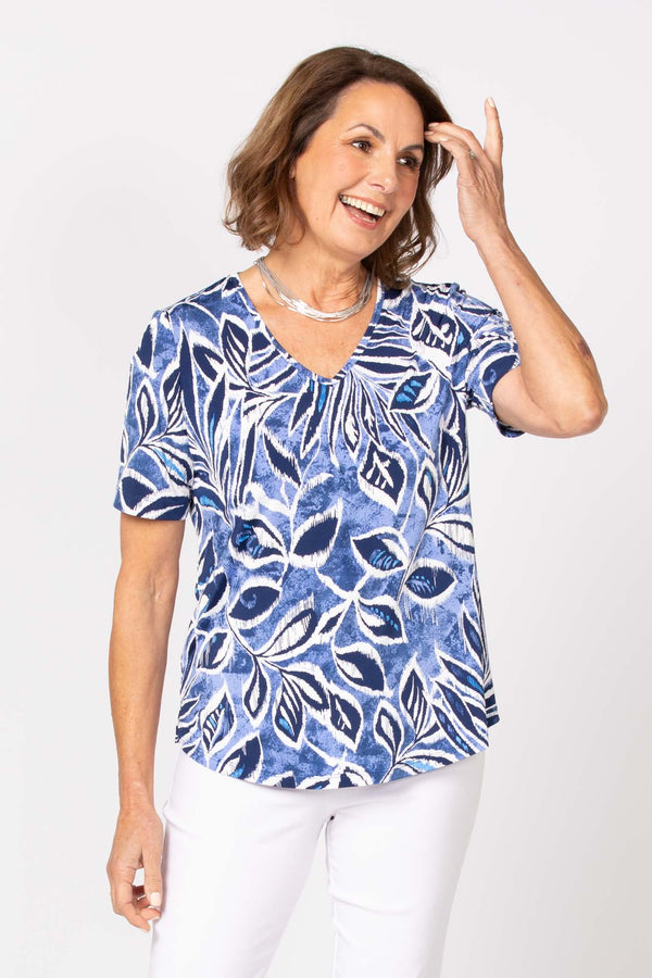 Skyline V Neck Short Sleeve Tee