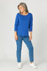 Eternity Modal/cotton 3/4 Slv Top