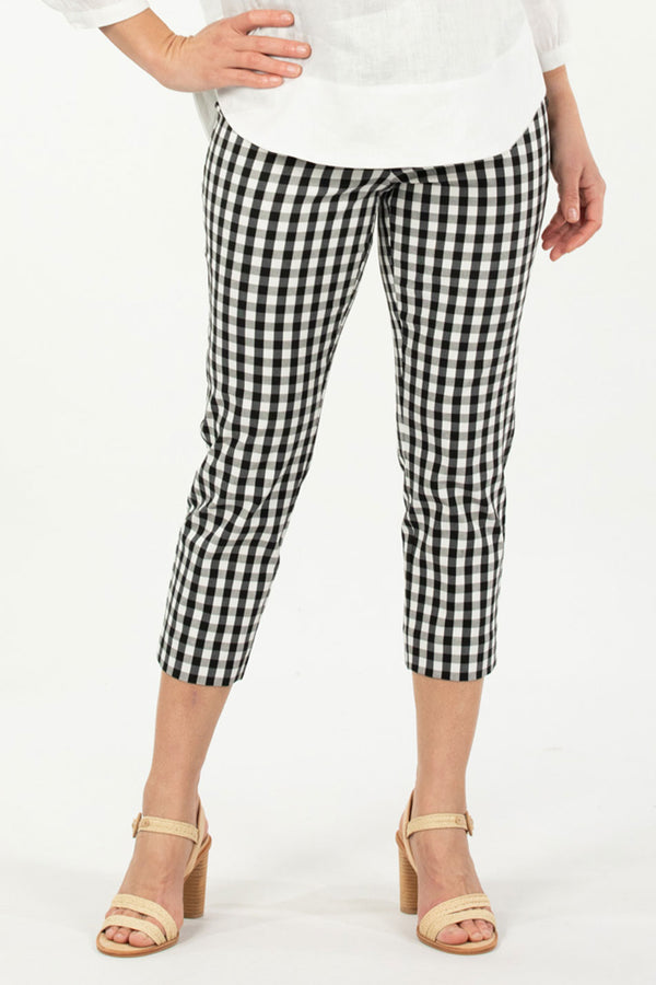 Baylee Check 7/8 Stretch Pant