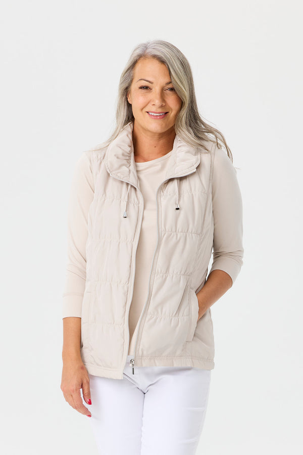 Lakeshore Zip Up Ruched Vest