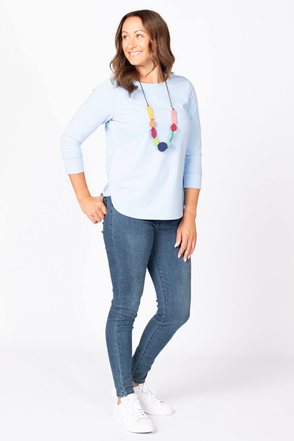 Eternity Modal/cotton 3/4 Slv Top