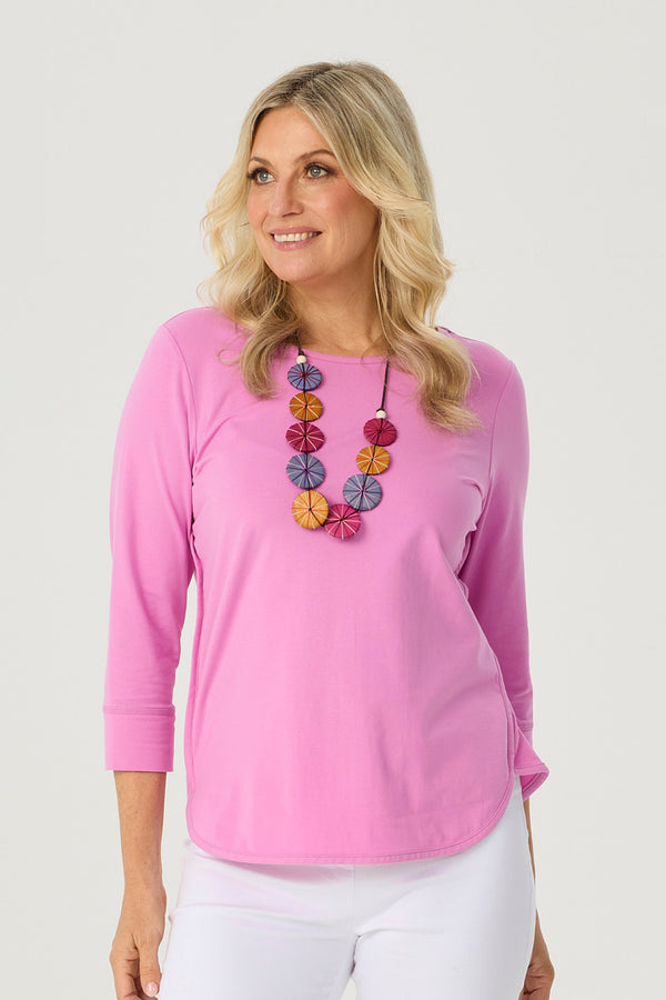 Eternity Modal/cotton 3/4 Slv Top