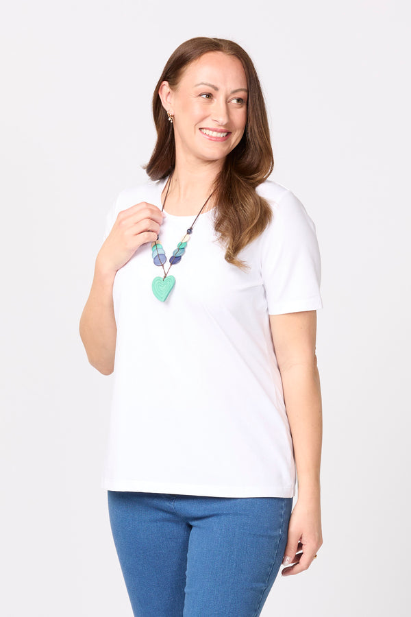 Everyday Ribbon Trim S/slv Tee