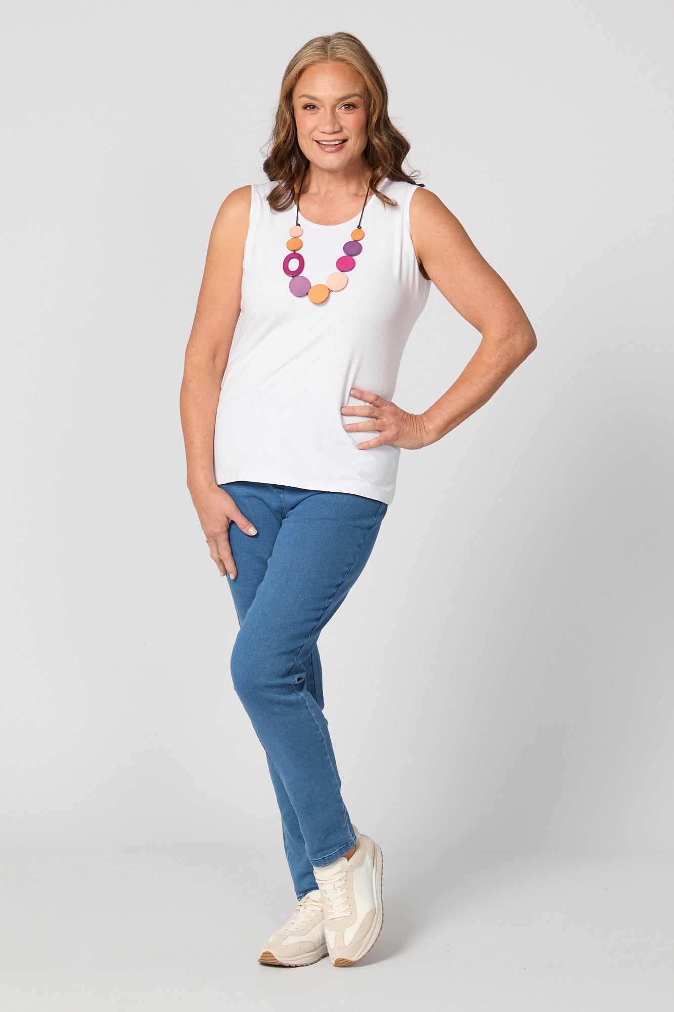 Easy Ribbon Trim Singlet