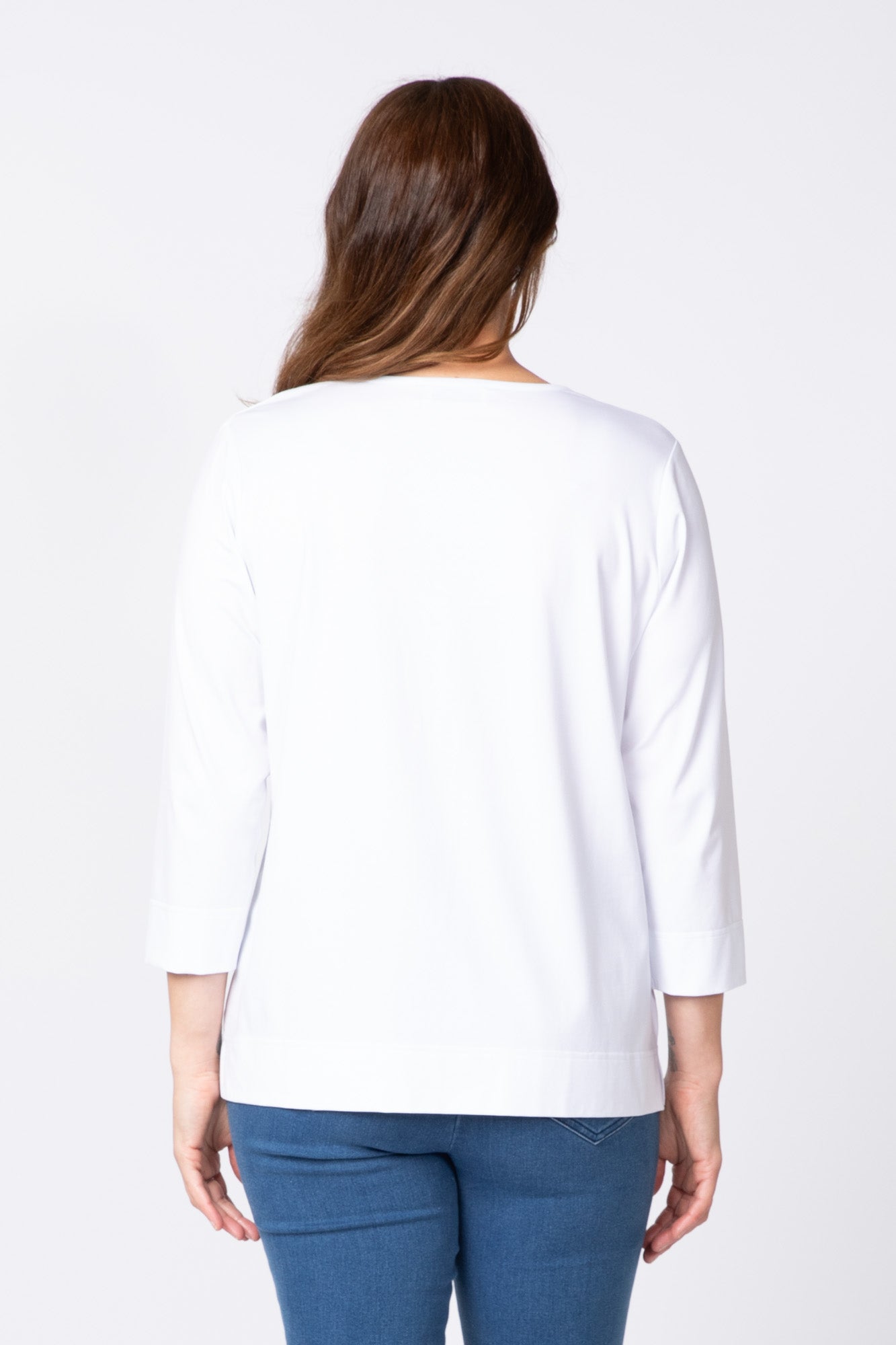 Recreation Scoop Neck 3/4 Slv Top
