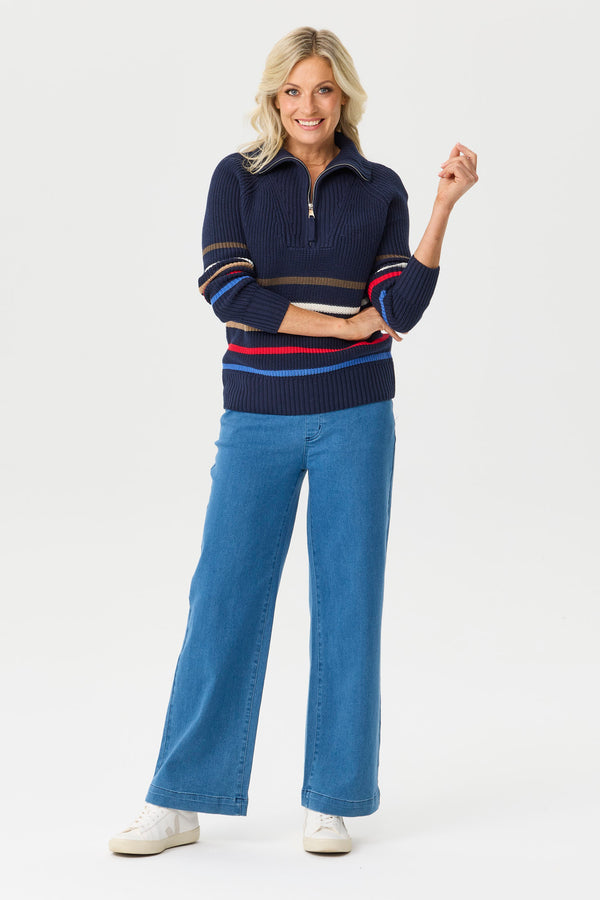 Tilly Wide Leg Pull On Long Jean