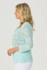 Corfu Pointelle 3/4 Slv Sweater