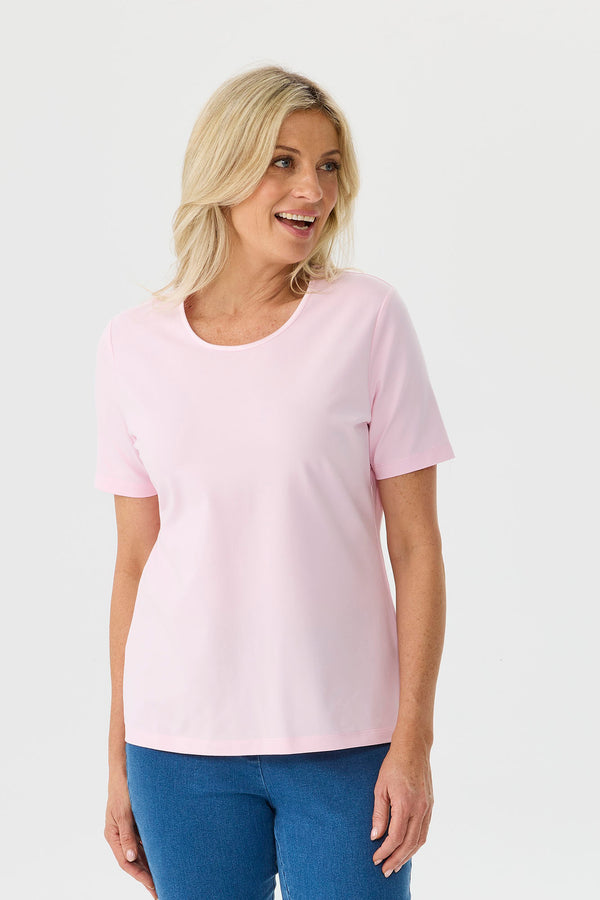 Everyday Ribbon Trim Short Sleeve Tee