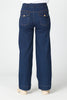 Sabrina Stretch Button Wide Jean