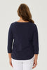 Eternity Modal/cotton 3/4 Slv Top