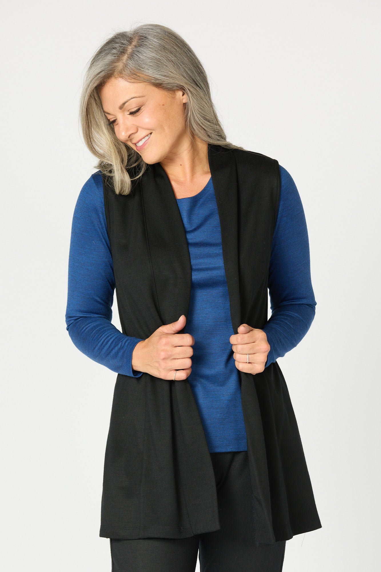 Hedrena Interlock Longline Vest