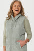 Lakeshore Zip Up Ruched Vest
