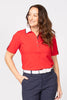 CLUBHOUSE SHORT SLEEVE TAB POLO TOP