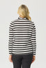 MCKENZIE L/SLV STRIPE ZIP NECK TEE