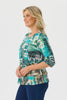 Ruby 3/4 Sleeve Burn Out Top