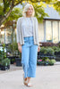 Darcy 7/8 Zip Wide Leg Jean