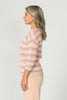 Frankie Stripe 3/4 Slv Sweater