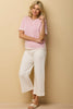 Otis Contrast Trim Short Sleeve Knit Top