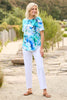 Coastal Muse Short Sleeve Pleat Back Tee