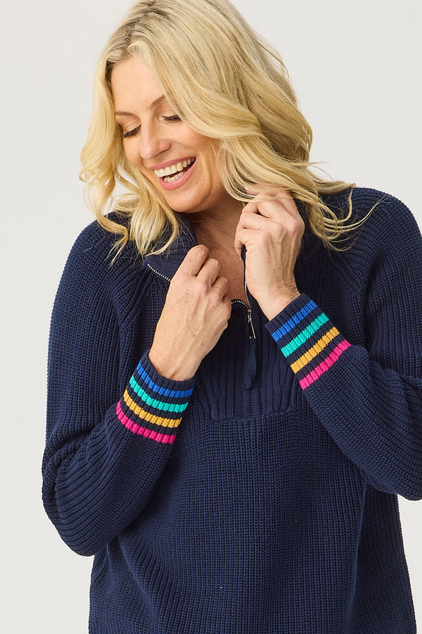 JUNI 1/4 ZIP SWEATER