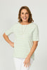 Lido Stripe Elbow Sleeve Tee