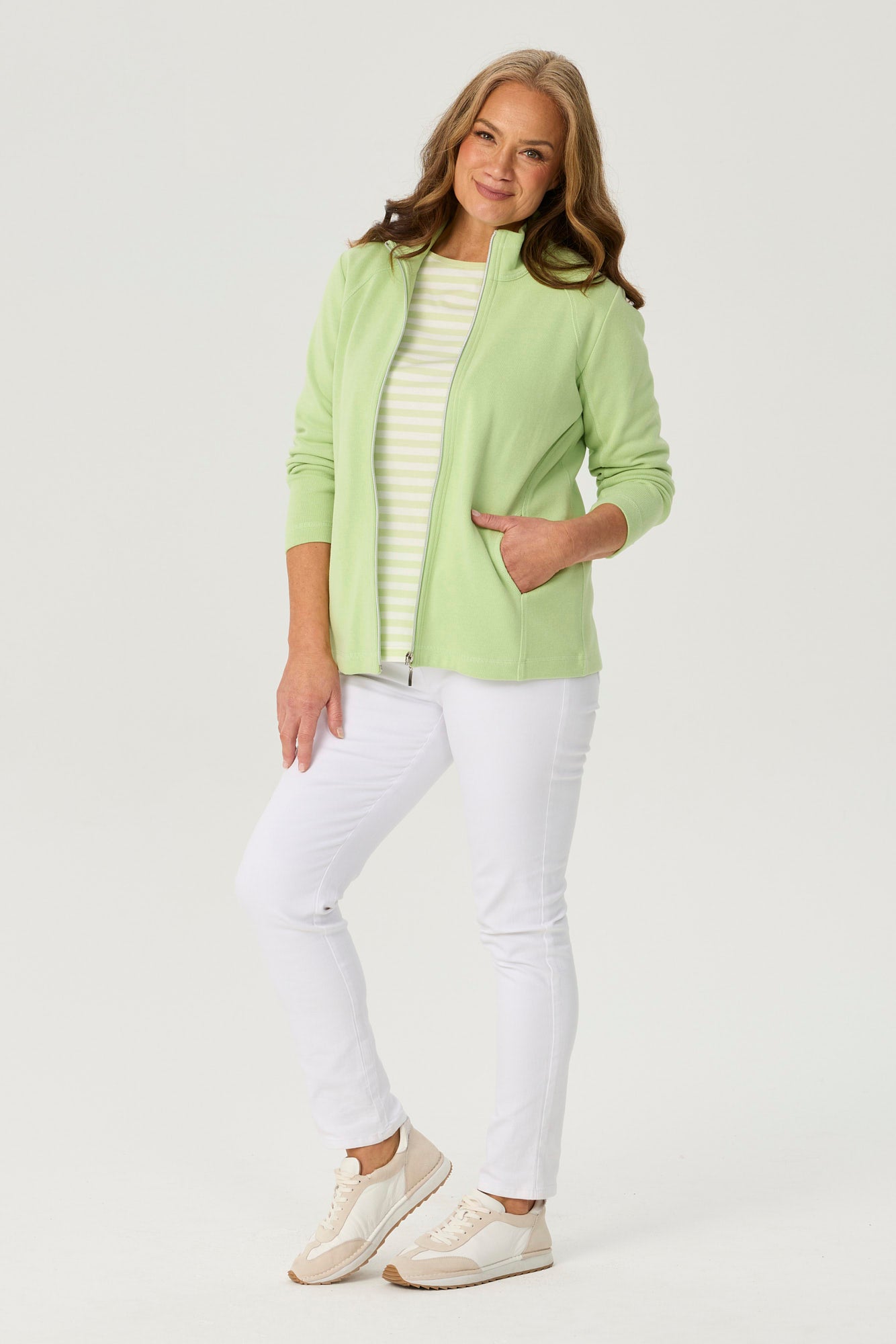 HAVEN FRENCH RIB ZIP UP JACKET