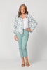 BLUE MOOD PRINT JACKET