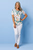 Romy Short Sleeve Burn Out Print Tee
