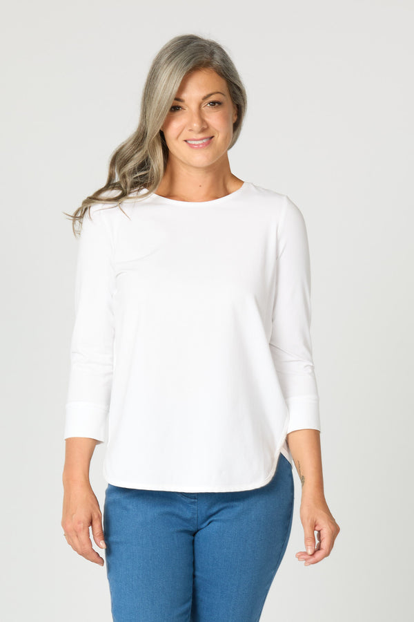 ETERNITY MODAL/COTTON 3/4 SLV TOP