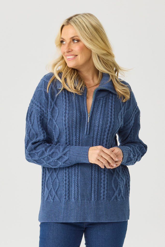 WATSON 1/4 ZIP MERINO SWEATER