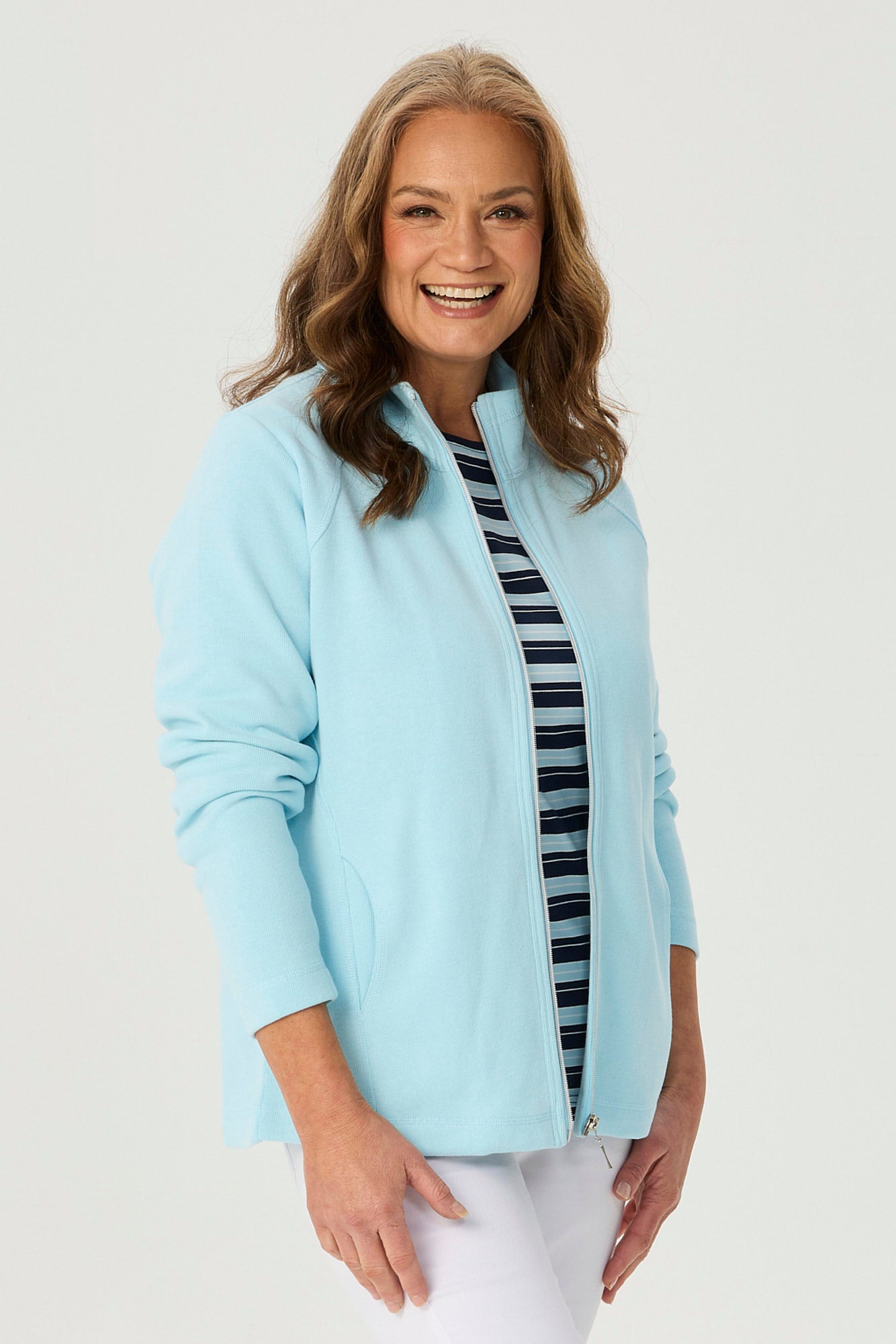 HAVEN FRENCH RIB ZIP UP JACKET