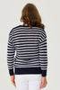 PORT FAIRY STRIPE 3/4 SLV SWEATER