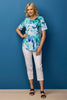 Coastal Muse Short Sleeve Pleat Back Tee