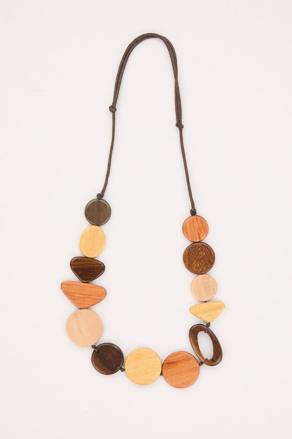GABIN WOODEN NECKLACE