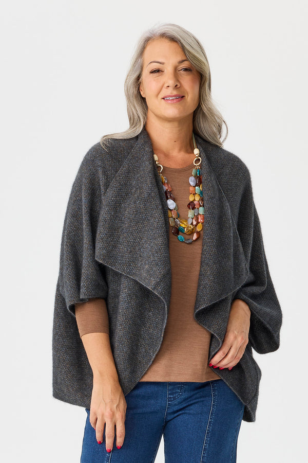 Possum Moss Stitch Longline Wrap