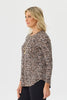 Sprawl Pleat Back Long Sleeve Top