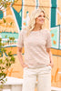 Mavis Textured S/s Knit Top