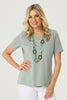 EVERYDAY RIBBON TRIM S/SLV TEE