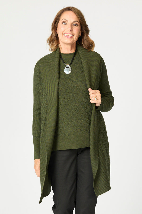 HEIDE MERINO WOOL CARDIGAN