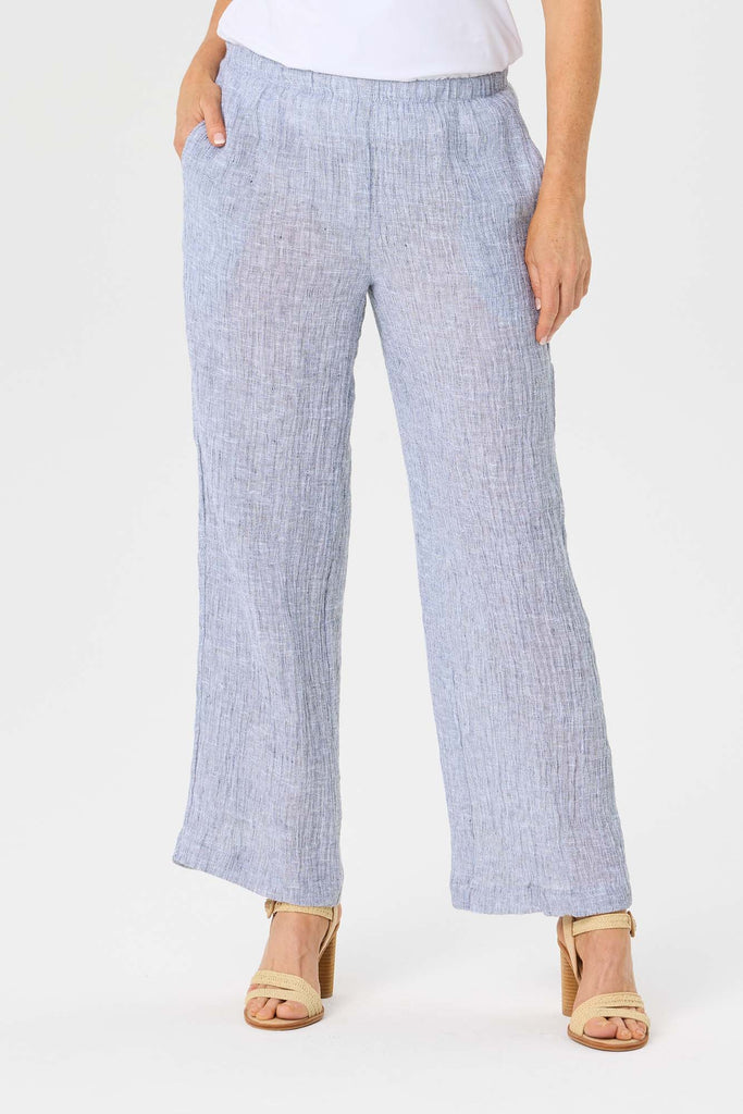 ESCAPADE PULL ON LONG LINEN PANT