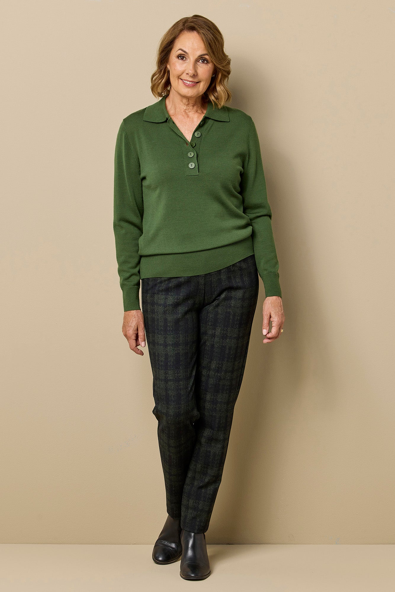 Chester Check Slim Leg Pant